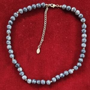 Liz Claiborne Blue Beaded Necklace